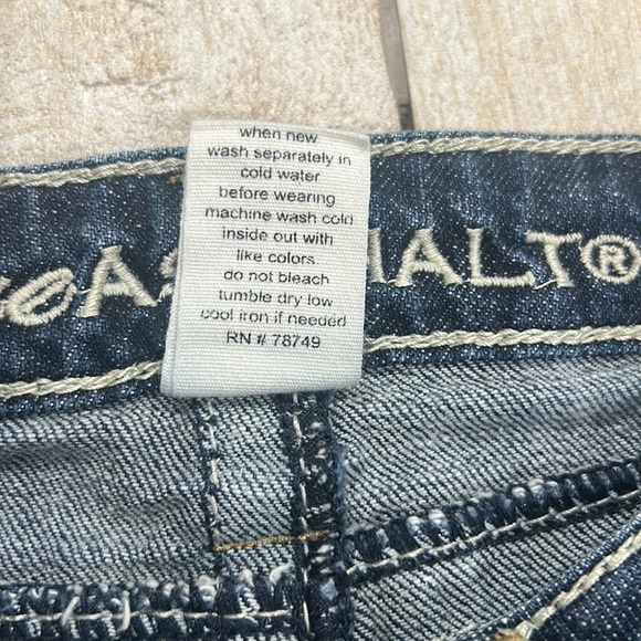 Lowrise Y2K Dark Wash Bootcut Elena Gilbert Denim Jeans Size 3 - Picture 5 of 5